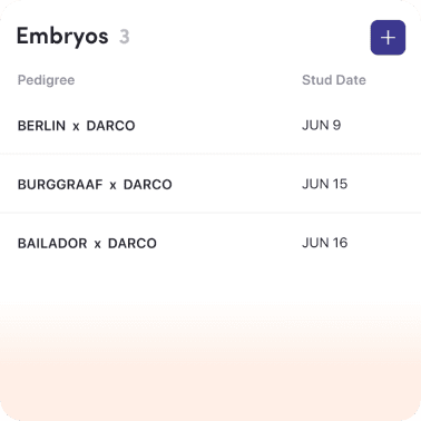 Breeding embryos