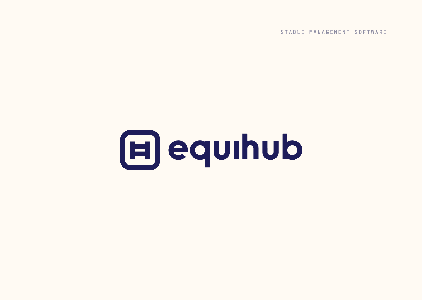Logo lockup with tagline | Floral White